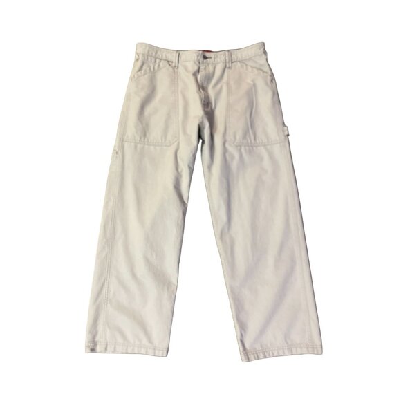 Vintage Levis Silvertab Pants Mens 36x32 Used Light Tan Baggy Carpenter - Picture 3 of 16